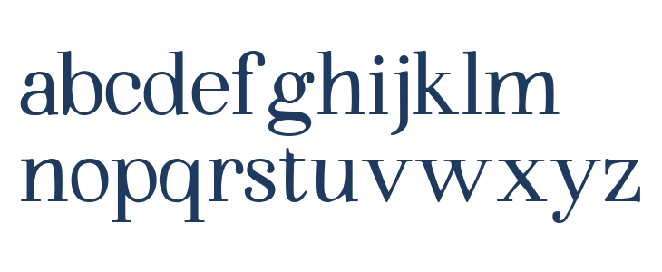 Walina Negrita Lowercase