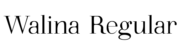 Walina Regular  Frei Schriftart Herunterladen
