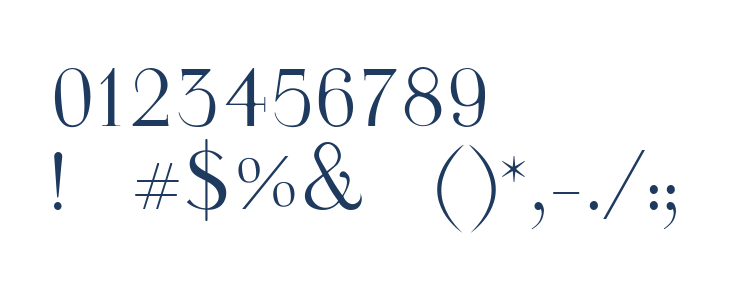 Walina Regular Other Characters