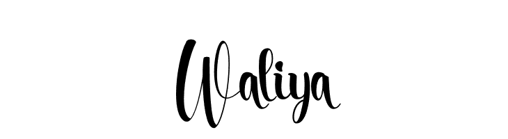 Waliya  Descarca Fonturi Gratis