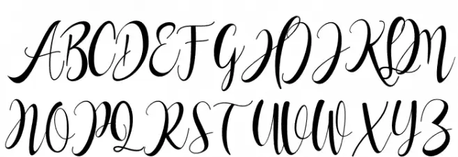 Waliya Schriftart Groß