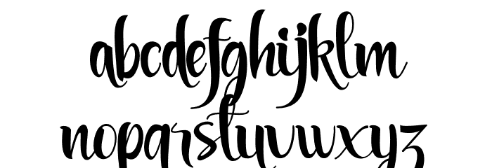 Waliya Font LOWERCASE