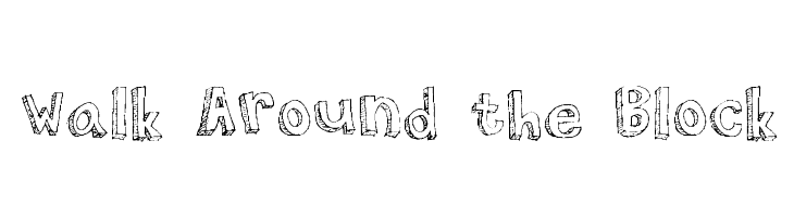 Walk Around the Block  Frei Schriftart Herunterladen