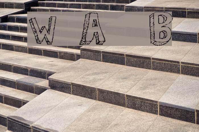 Walk Around the Block Font examples