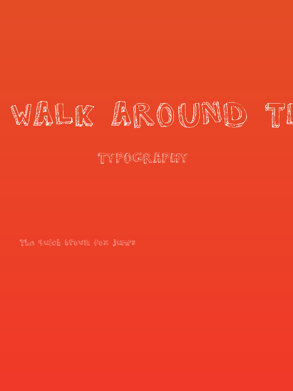 Walk Around the Block Poster