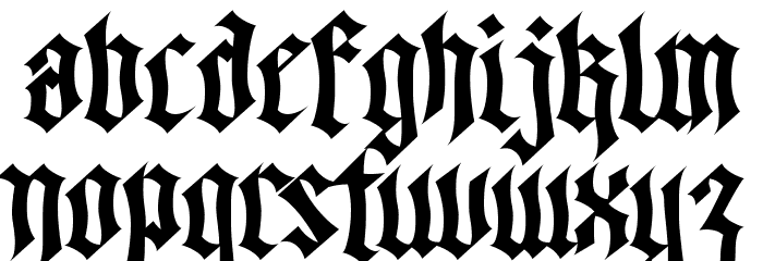 Walk Da Walk One Font LOWERCASE