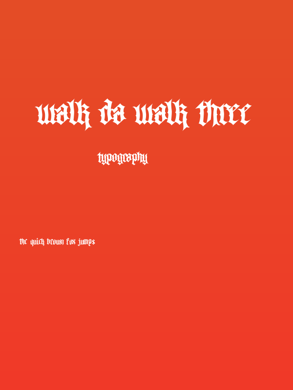 Walk Da Walk Three Poster