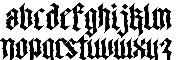 Walk Da Walk Three Font LOWERCASE