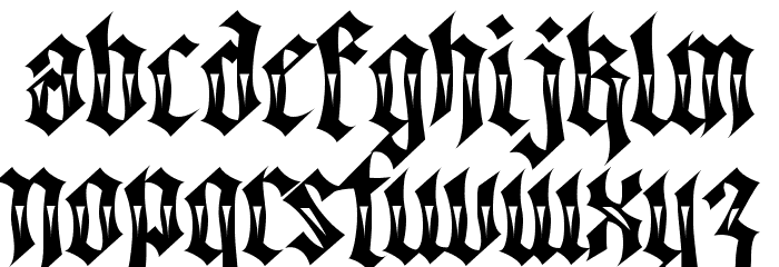 Walk Da Walk Two Font LOWERCASE