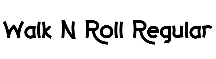 Walk N Roll Regular  नि: शुल्क फ़ॉन्ट्स डाउनलोड