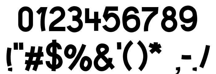 Walk N Roll Regular Font OTHER CHARS
