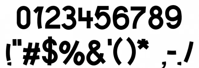 Walk N Roll Regular Font OTHER CHARS