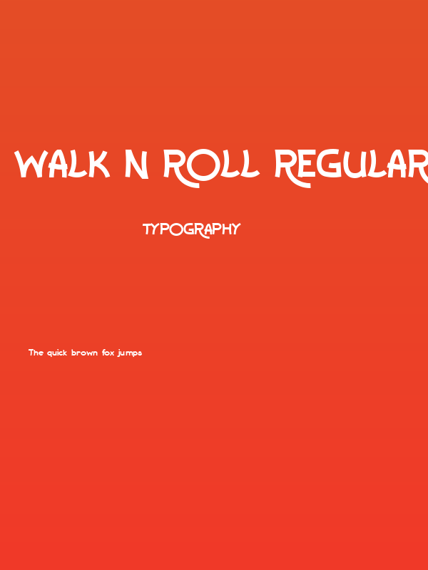 Walk N Roll Regular Poster