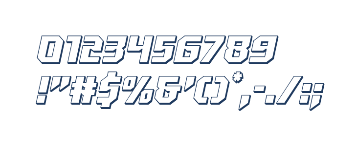 Walk The Moon 3D Italic Other Characters