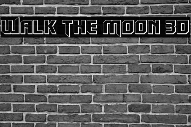 Walk The Moon 3D Font examples