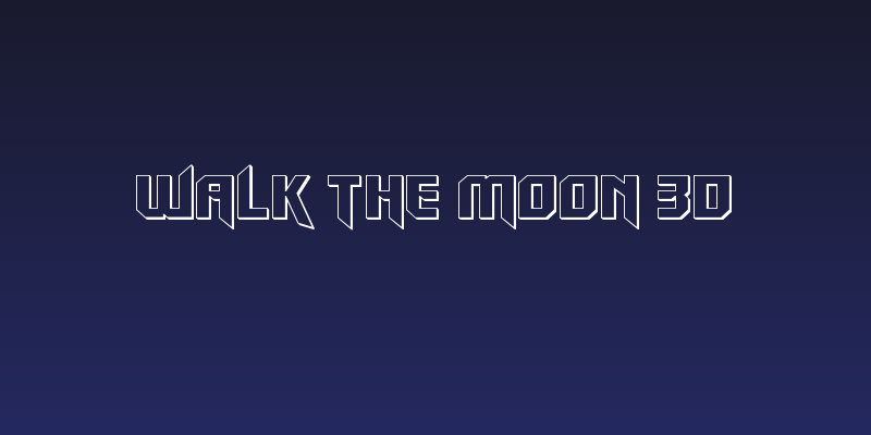 Walk The Moon 3D Social Header