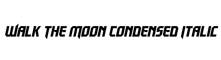 Walk The Moon Condensed Italic  नि: शुल्क फ़ॉन्ट्स डाउनलोड