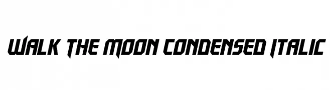 Walk The Moon Condensed Italic  Free Fonts Download