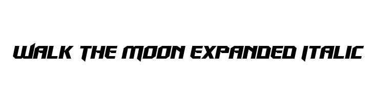 Walk The Moon Expanded Italic  Free Fonts Download