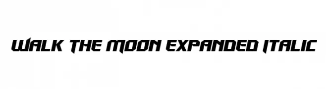Walk The Moon Expanded Italic  Descarca Fonturi Gratis