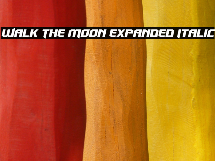 Walk The Moon Expanded Italic Example 2