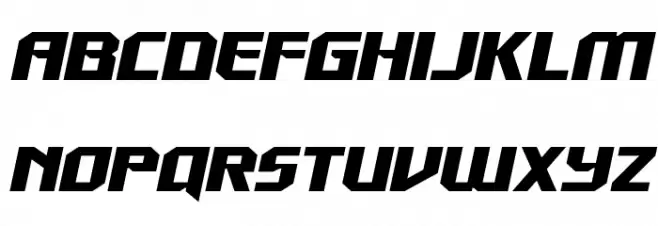 Walk The Moon Expanded Italic फ़ॉन्ट लोअरकेस