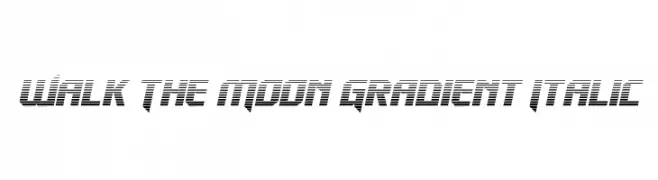 Walk The Moon Gradient Italic  Frei Schriftart Herunterladen