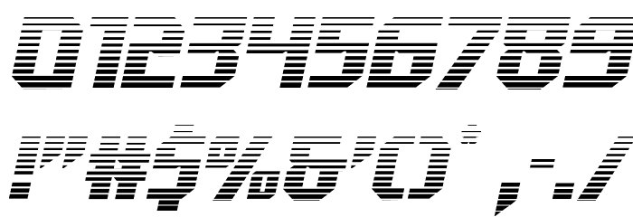 Walk The Moon Gradient Italic Font OTHER CHARS