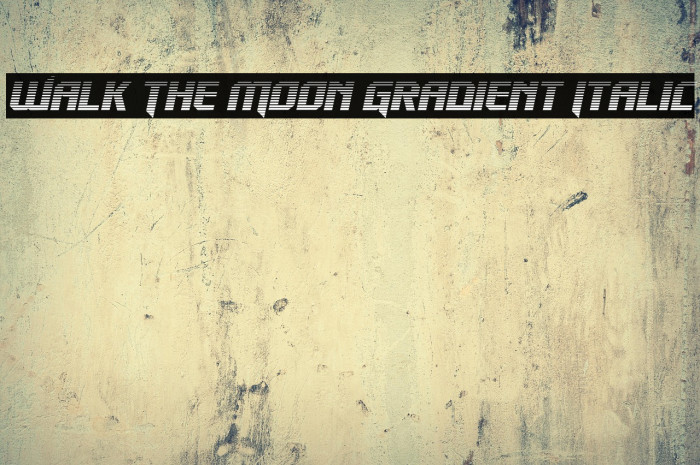 Walk The Moon Gradient Italic Example 1