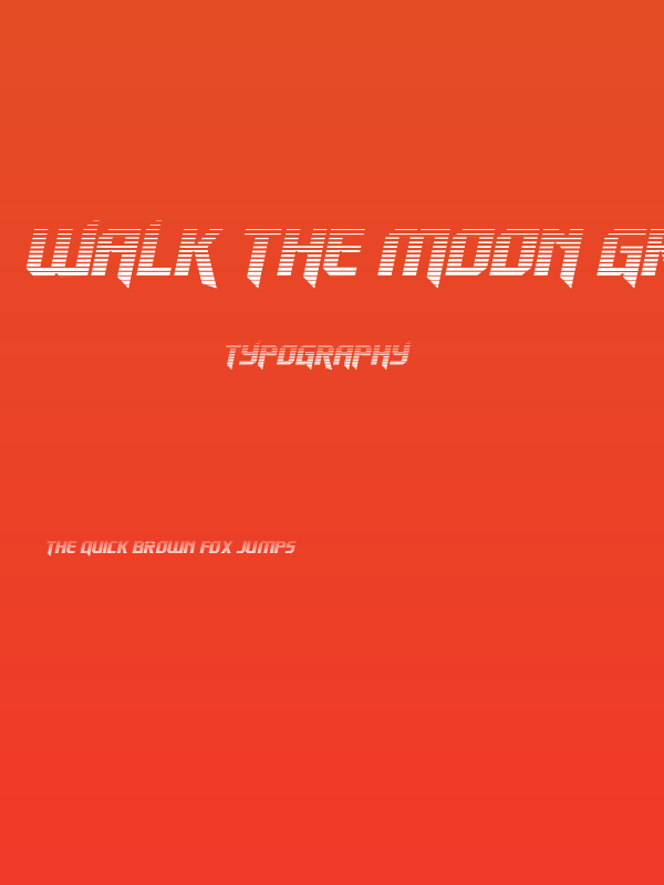Walk The Moon Gradient Italic Poster