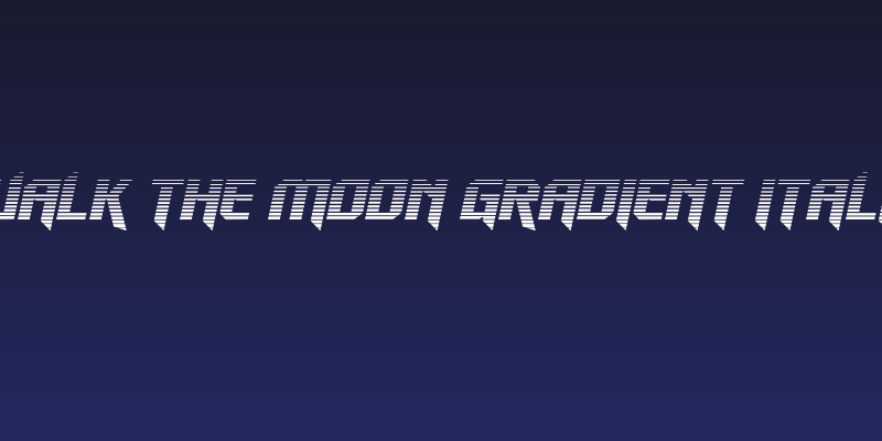 Walk The Moon Gradient Italic Social Header