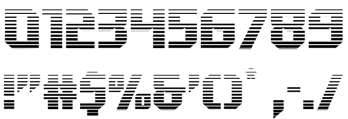 Walk The Moon Gradient Font OTHER CHARS