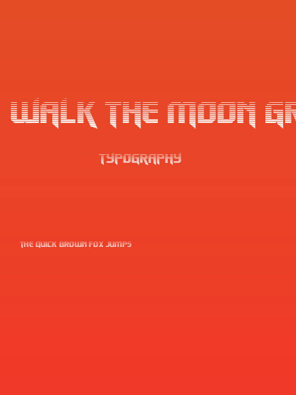 Walk The Moon Gradient Poster