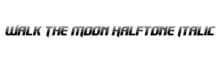 Walk The Moon Halftone Italic  Frei Schriftart Herunterladen