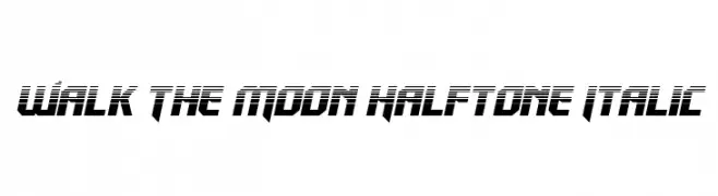 Walk The Moon Halftone Italic  Descarca Fonturi Gratis