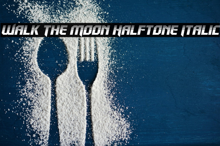 Walk The Moon Halftone Italic Example 1