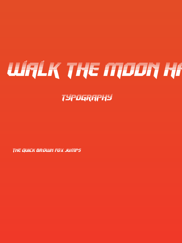 Walk The Moon Halftone Italic Poster