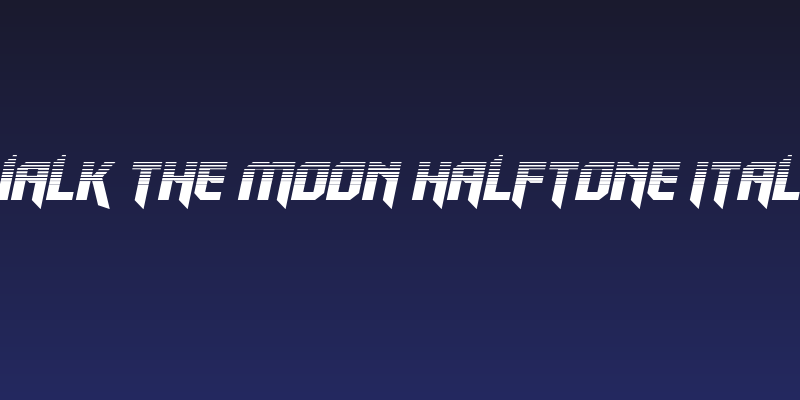Walk The Moon Halftone Italic Social Header