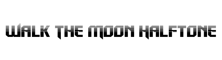 Walk The Moon Halftone  Frei Schriftart Herunterladen