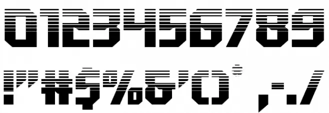 Walk The Moon Halftone Font OTHER CHARS