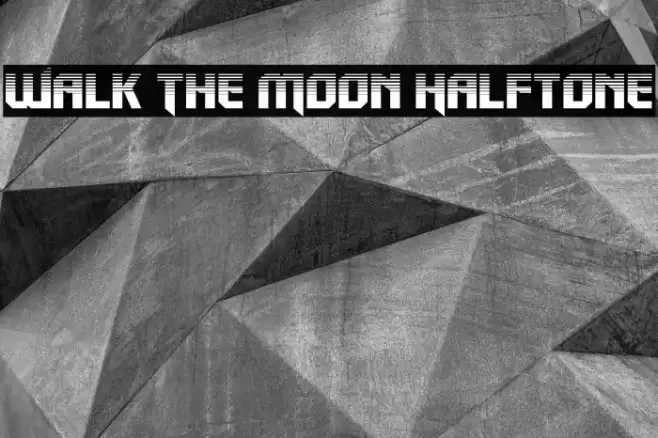 Walk The Moon Halftone Font examples