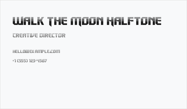Walk The Moon Halftone Business Card