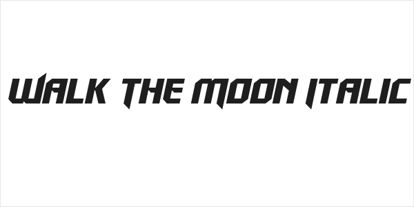 Walk The Moon Italic Logo