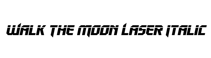 Walk The Moon Laser Italic  Frei Schriftart Herunterladen