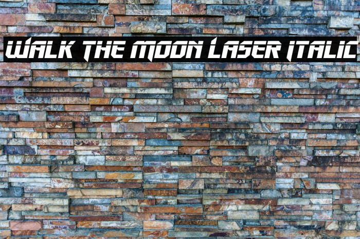Walk The Moon Laser Italic Example 1
