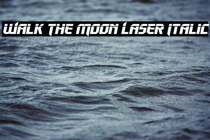 Walk The Moon Laser Italic Example 3
