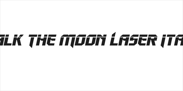 Walk The Moon Laser Italic Logo