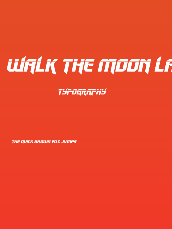 Walk The Moon Laser Italic Poster