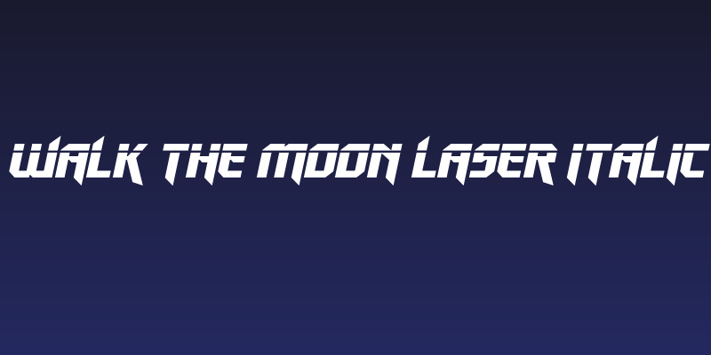 Walk The Moon Laser Italic Social Header