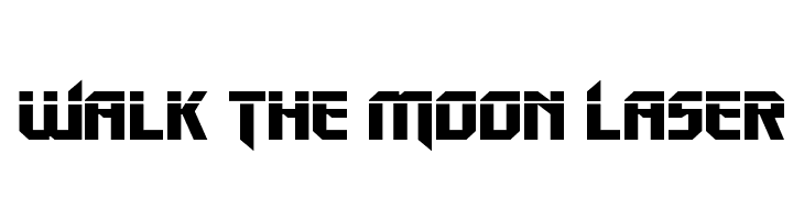 Walk The Moon Laser  नि: शुल्क फ़ॉन्ट्स डाउनलोड